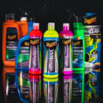 Meguiar's producten van de Hyvbrid line naast elkaar